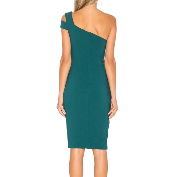 LIKELY Packard One-Shoulder Dress (Deep Teal, 0) - Picture 5 of 5